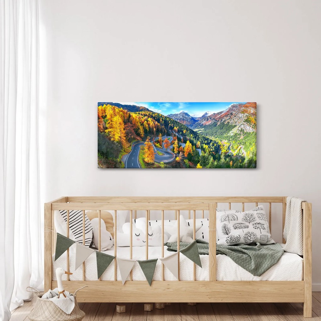 Obraz - Malojský priesmyk (120x50 cm)