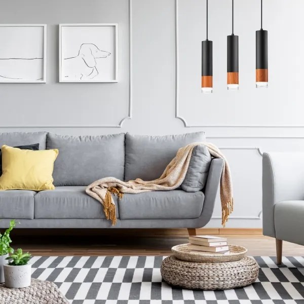 Luster na lanku AURELIA 3xGU10/10W/230V