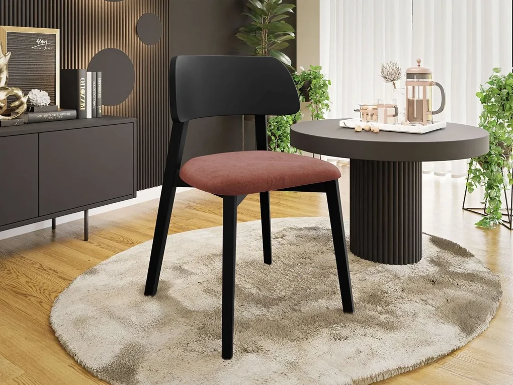 Jedálenská stolička Azunax, Dostupné poťahy: Magic Velvet 2219, Farby: orech