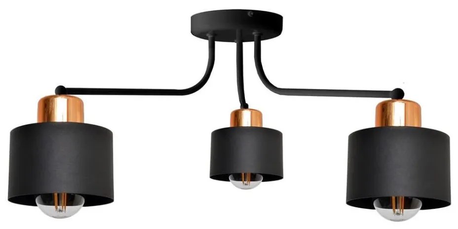 Prisadený luster EDISON 3xE27/15W/230V