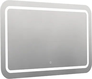 Zaoblené zrkadlo 120x70 cm s LED osvetlením, topná fólia, senzor s nastaviteľnou teplotou 2700-6500K, IP44 ZIL12070KTLEDS