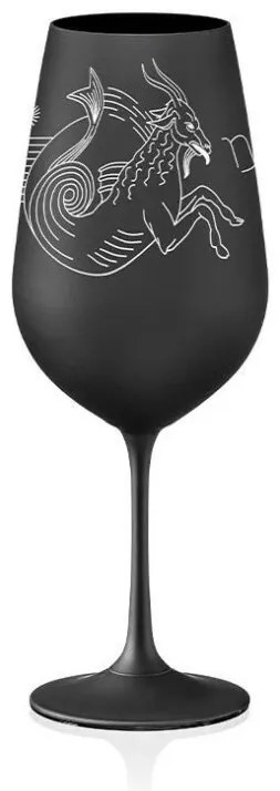Crystalex pohár Zverokruhy Kozorožec čierna 550 ml