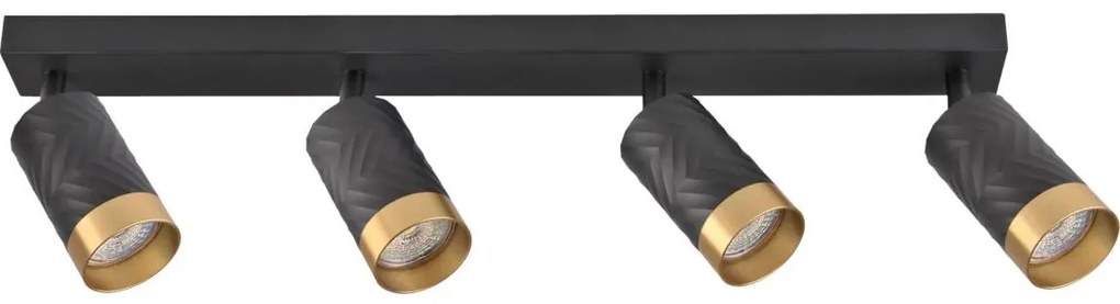 Bodové svietidlo ARRAS 4xGU10/10W/230V čierna