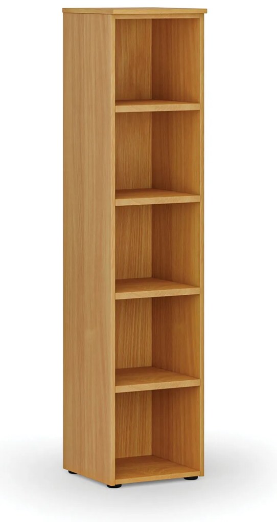 Kancelársky regál PRIMO WOOD, 400 x 420 x 1781 mm, buk