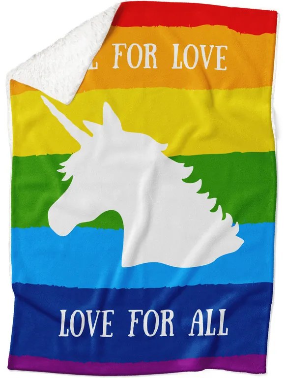 Deka LGBT Unicorn (Podšitie baránkom: ÁNO)
