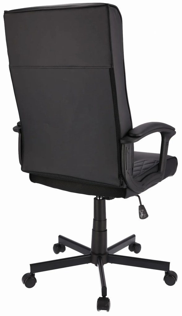 Dekorstudio Kancelárske otočné kreslo COMFORT - čierna ekokoža