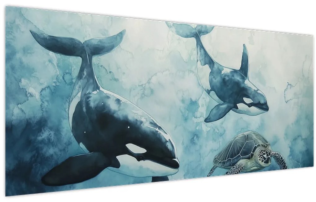 Obraz - Podmorská maľba (120x50 cm)