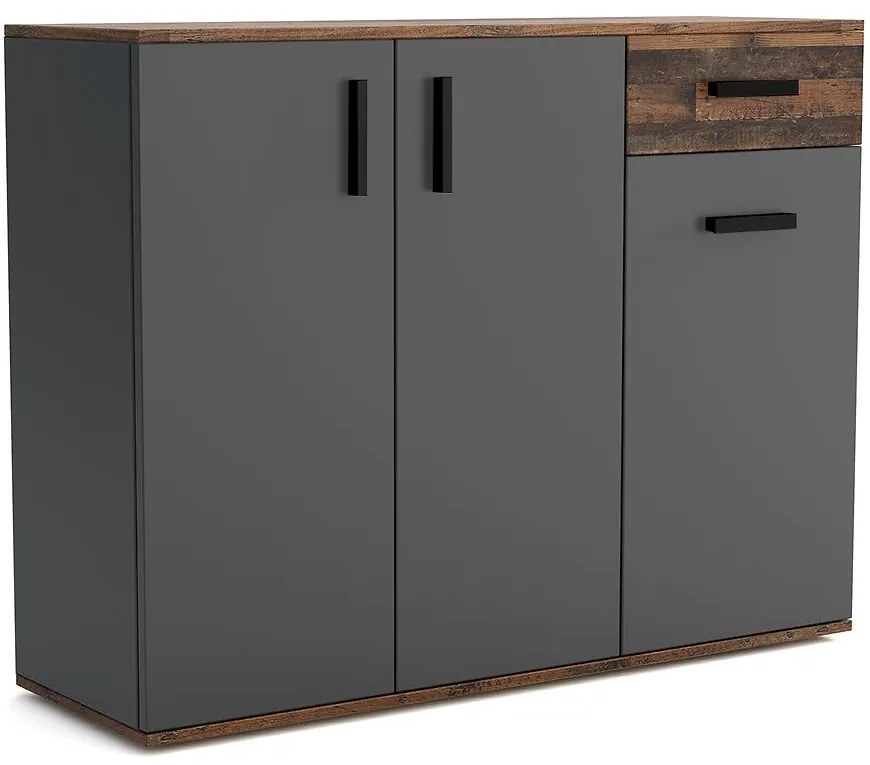 Komoda Justus 07 Anthracite/ Old Style