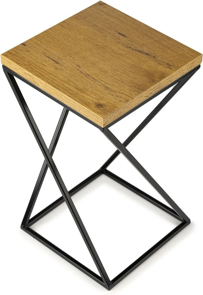 STOJAN NA KVETINÁČ LOFT7 40X24X24 CM ČIERNA/HNEDÁ