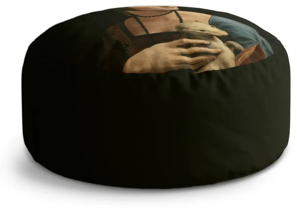 Sablio Taburet Circle Dáma s hranostajom - Leonardo da Vinci: 40x50 cm