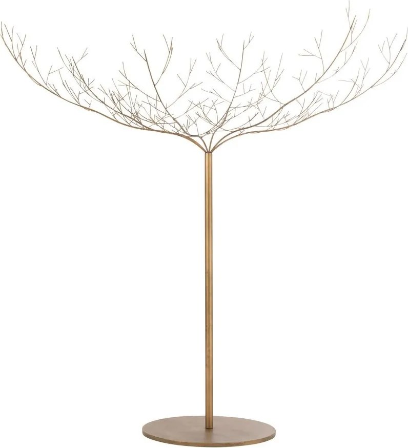 Zlatý veľký kovový dekoračný strom Tree Gold - 255*255*250 cm