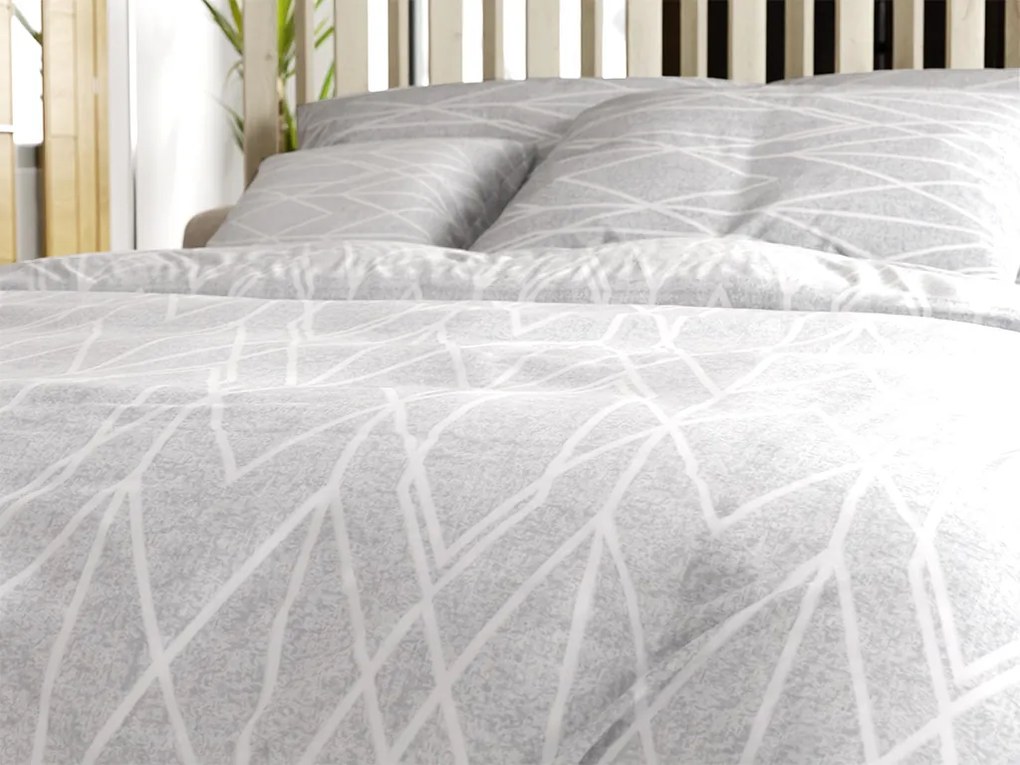 Obliečky z Renforcé bavlny GRAY STRIPES sivé Rozmer obliečky: 70 x 90 cm | 140 x 200 cm