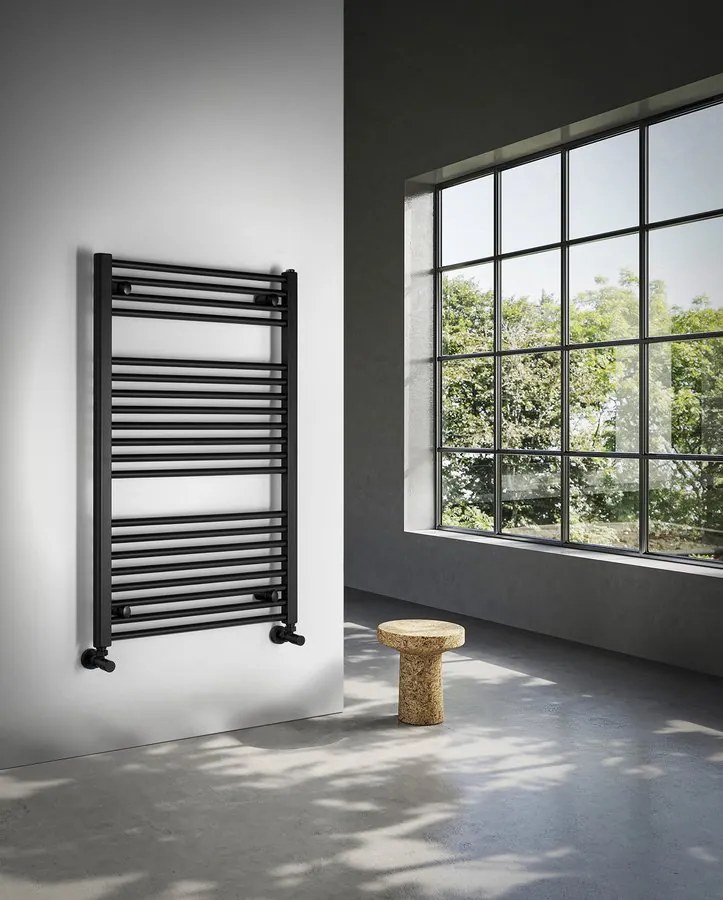 Aqualine Aqualine, DIRECT vykurovacie teleso s bočným pripojením 450x1680 mm, čierna matná, ILR64B