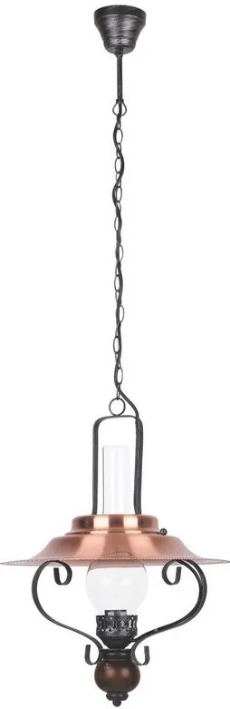 Rabalux ENNAI závesný lampáš max. 1x60W | E27 | IP20 - tmavé drevo, čierna