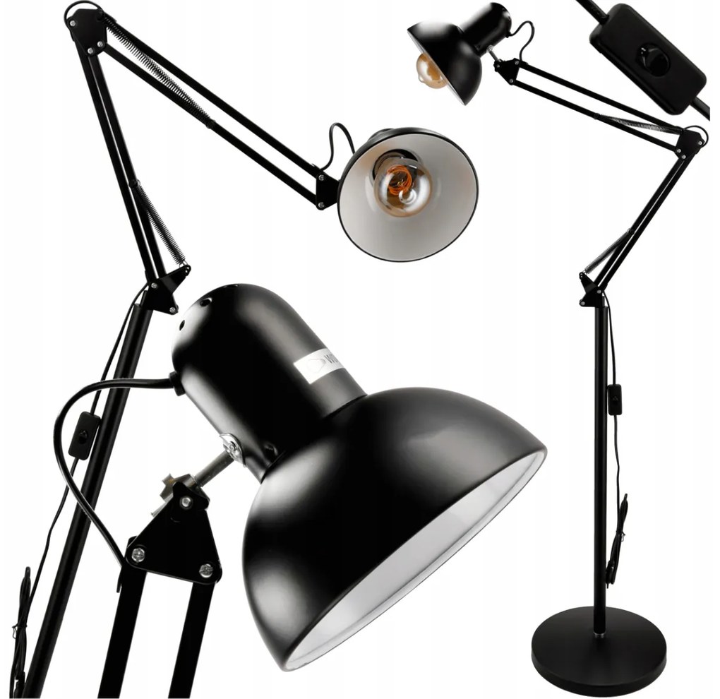 BERGE LED stojacia lampa E27 185cm - BERLIN