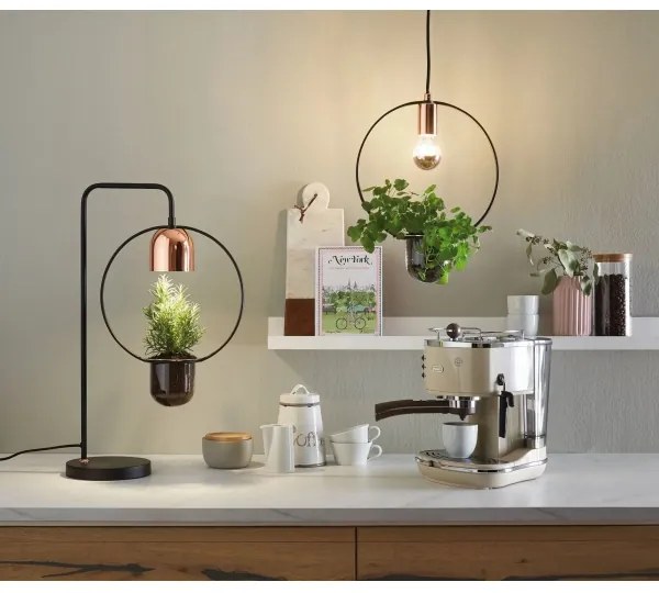 Paulmann 79746 - 1xGU10/20W Stolná lampa FANJA 230V dymová