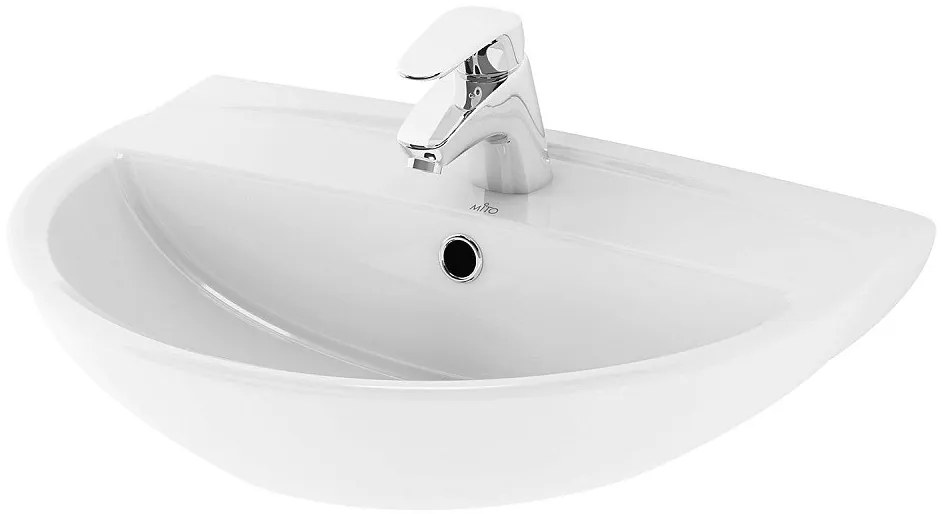 Cersanit MITO RED keramické umývadlo nástenné, 55x43 cm, TK001-005