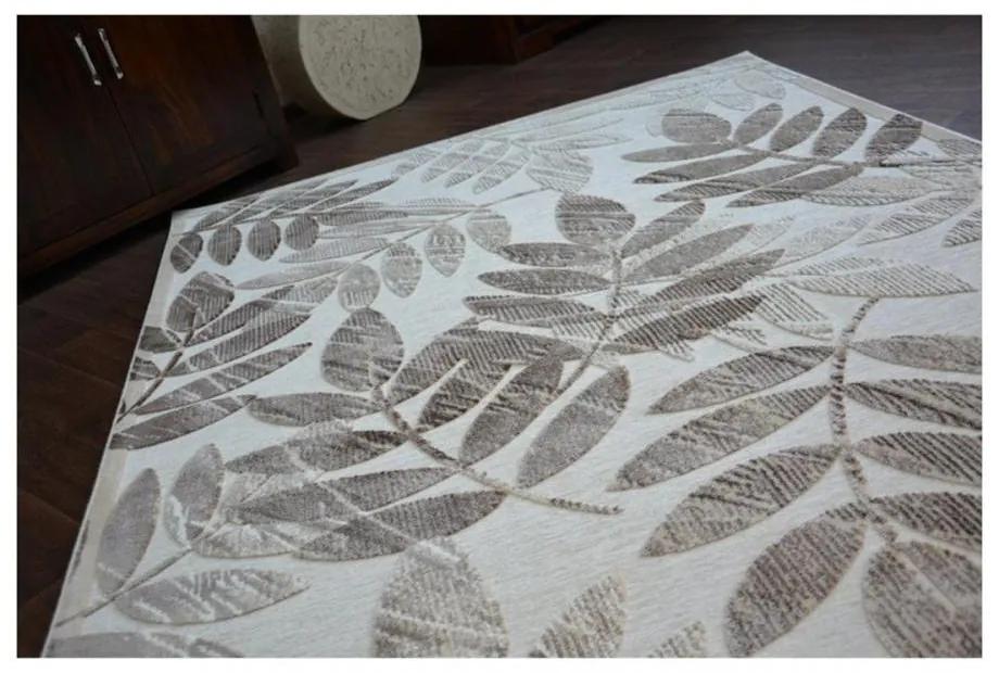 Luxusný kusový koberec Listy béžový 200x290cm