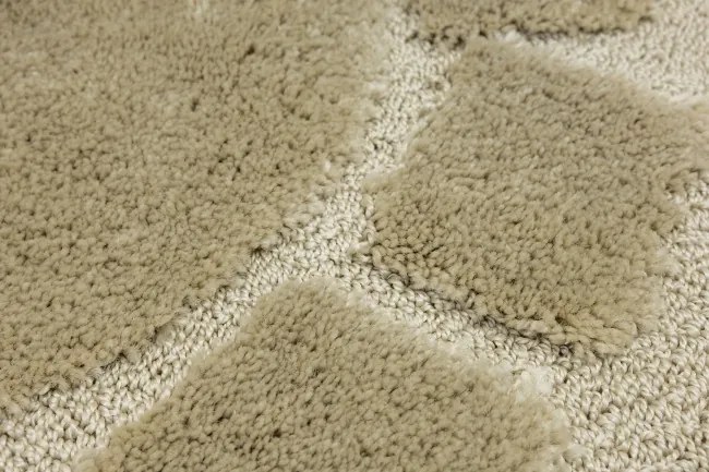 Kúpeľňový koberček svetlobéžový kruh