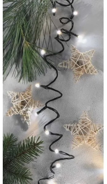 LED Vianočná vonkajšia reťaz 80xLED/13m IP44 teplá/studená biela