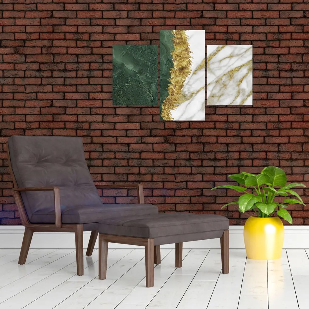 Obraz - Zelený mramor N⁰1 (90x60 cm)