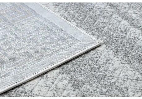 Moderný koberec NOBLE 1512 67 vzor rámu, Grécky vintage - Štrukturálny, dve vrstvy rúna, krémová béžová Veľkosť: 120x170 cm
