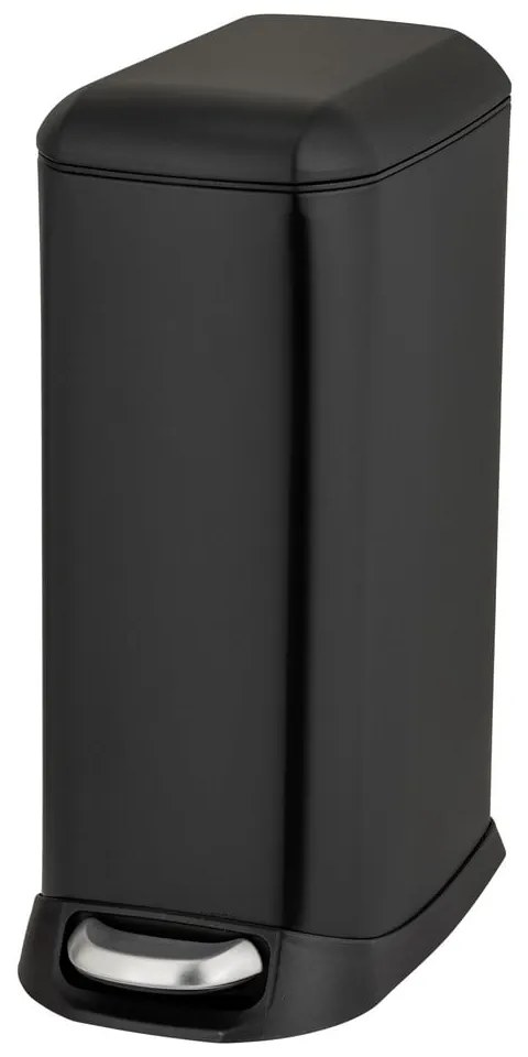 Matne čierny pedálový oceľový odpadkový kôš 12 l Design – Wenko