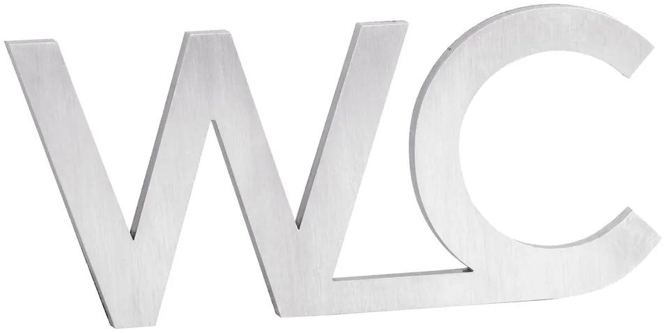 Sapho Sapho, Ceduľa "Toaleta", 80x35x2mm, nerez mat, XP129