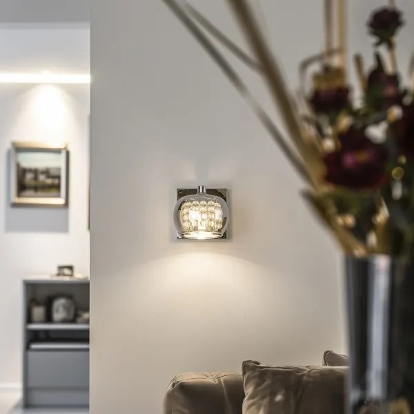 Brilagi - LED Krištáľové nástenné svietidlo JEWEL 1xG9/42W/230V