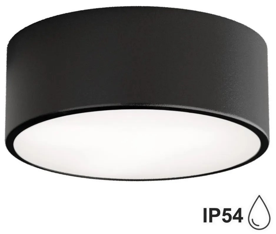 Brilagi - Kúpeľňové stropné svietidlo CLARE 1xE27/24W/230V pr. 20 cm IP54 čierna 8590828607052