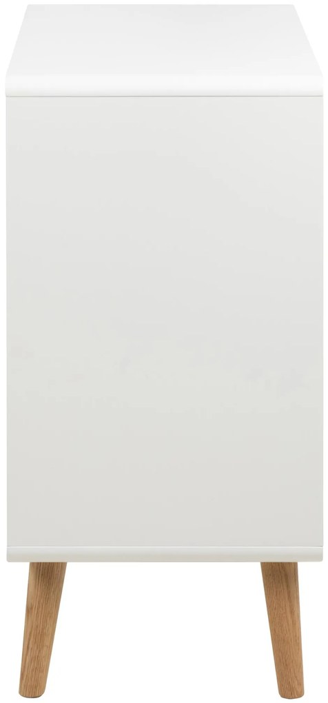 Komoda Lowell 80 cm bílá/dub přírodní