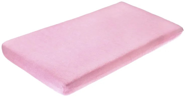 Sensillo Nepremokavá plachta do postieľky 120 x 60 cm Jednofarebná Farba: Ružová, Veľkosť: 120 x 60 cm
