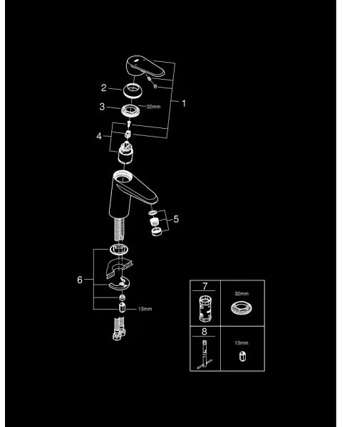 GROHE 3246920E - Umývadlová batéria EURODISC COSMOPOLITAN veľkosť S chróm