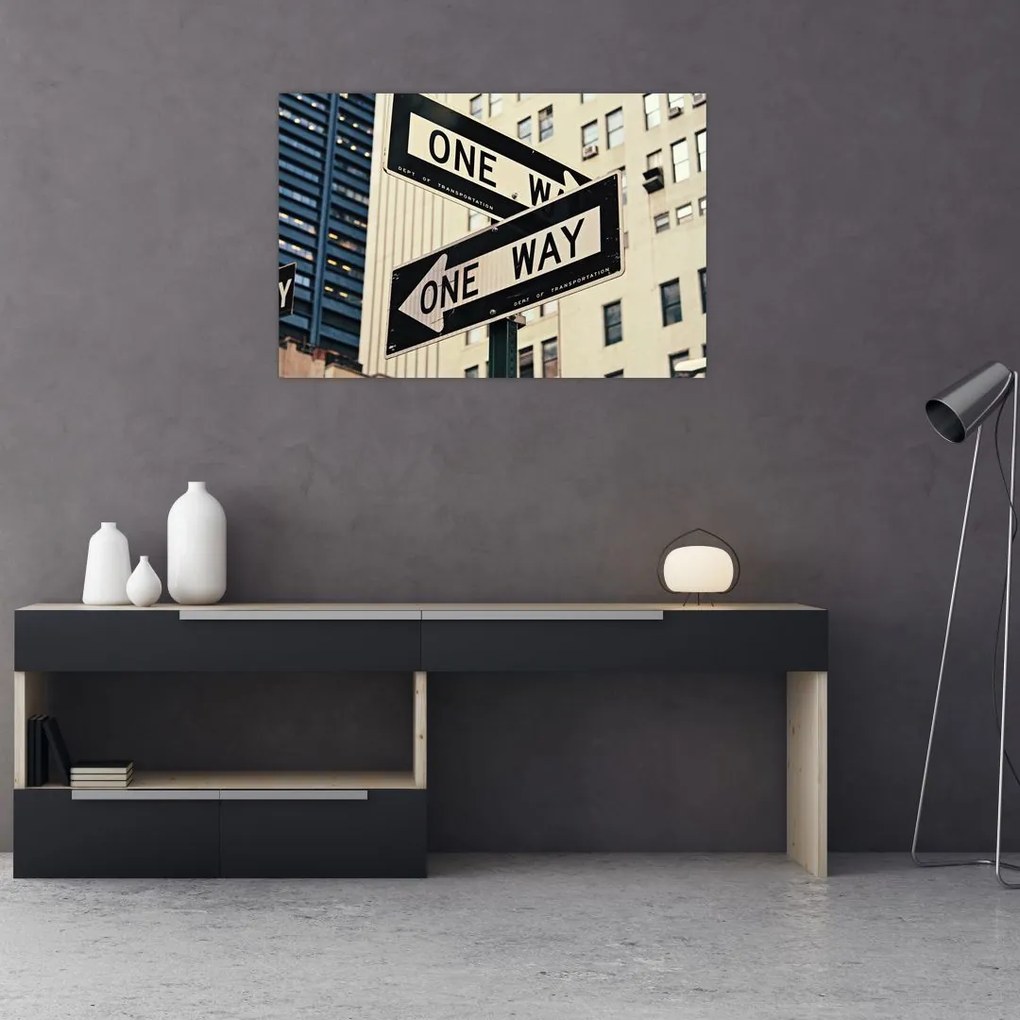 Obraz - New York ONE WAY (90x60 cm)