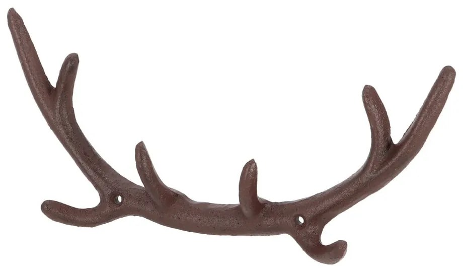 Hnedý kovový nástenný vešiak Antlers – Esschert Design