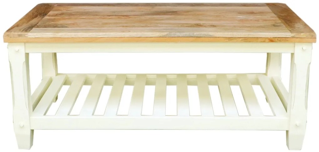 furniture-nabytek.cz - Rustikálny konferenčný stolík z mangového dreva 110x45x60