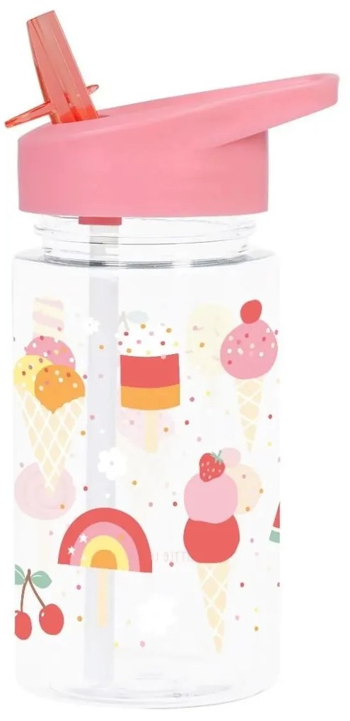 A Little Lovely Company Detská fľaša so slamkou Ice-cream 450 ml