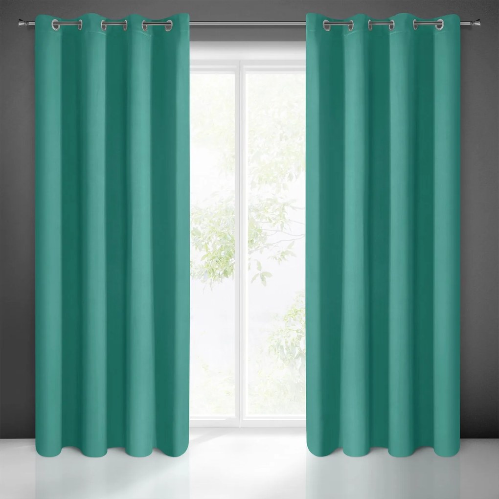 ZATEMŇOVACÍ ZÁVES NA KRÚŽKOCH BLACKOUT 135X250 CM MENTOLOVÁ