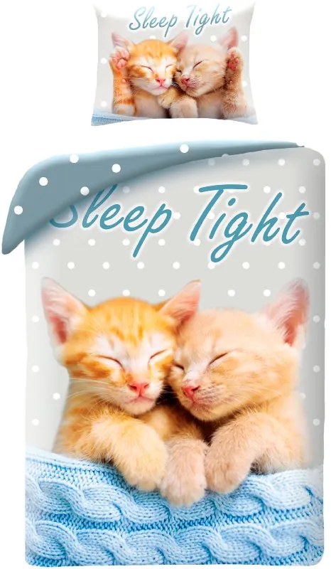 Bavlnené posteľné obliečky Ryšavé mačiatka