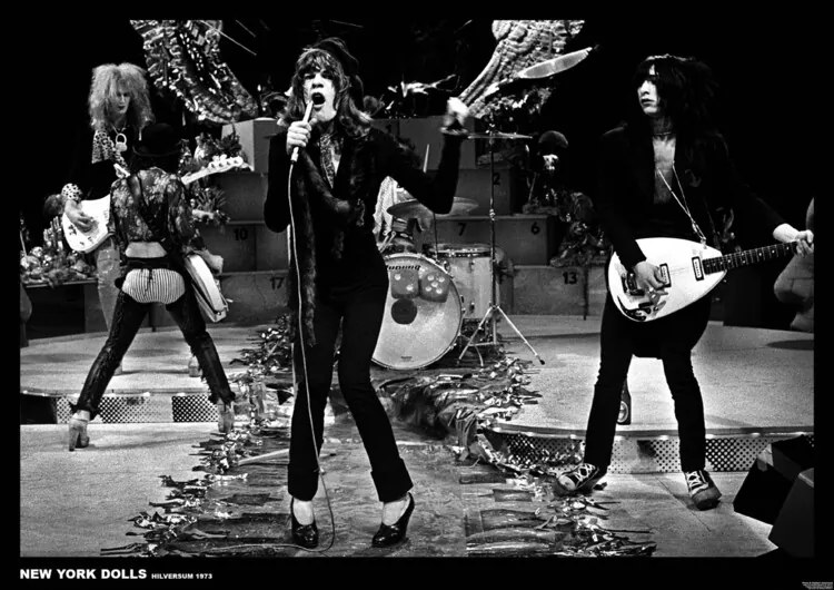 Plagát, Obraz - New York Dolls - stage shot, (84 x 59.4 cm)