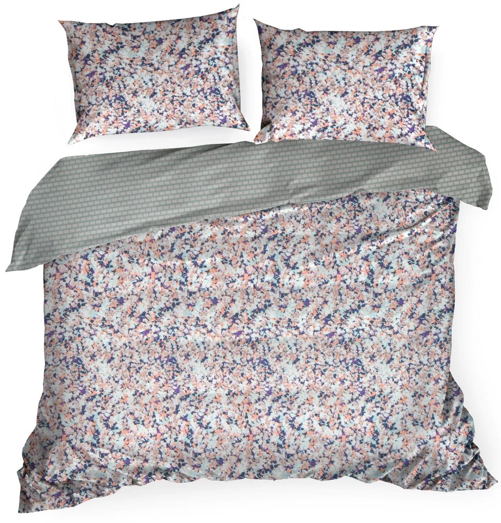 MAKOSATÉNOVÉ OBLIEČKY ESPRIT05 160X200 CM, 2 KS 70X80 CM VZOROVANÉ