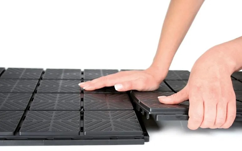 Prosperplast Záhradné podlahové dlaždice Easy Square, 40 x 40 cm (100275838)