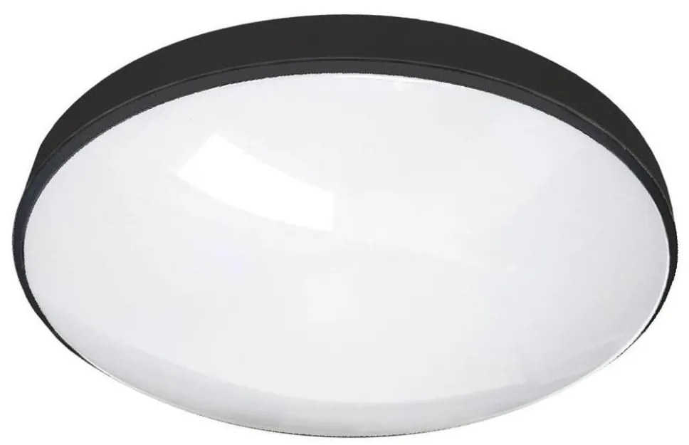 LED Kúpeľňové stropné svietidlo CIRCLE LED/24W/230V 4000K pr. 37 cm IP44 čierna