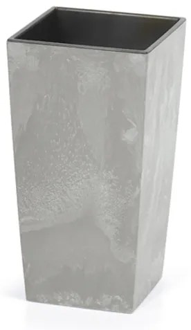 Prosperplast Vysoký kvetináč s vnútrom – šedý 32,5 cm
