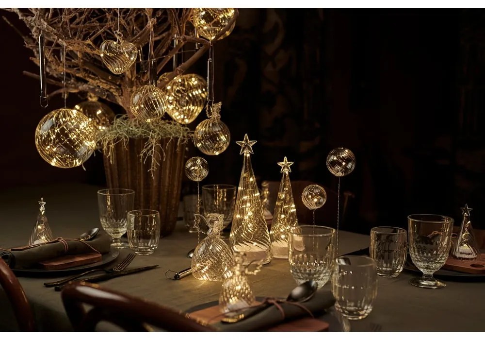 Svetelná LED dekorácia Sirius Wave Ball, Ø 8 cm