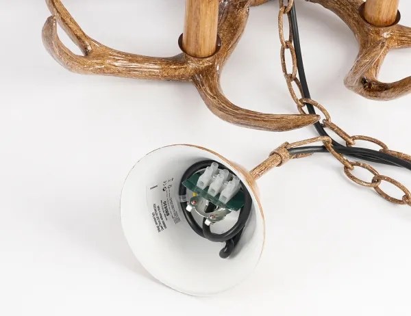 Brilagi - Luster na reťazi DEER 6xE14/10W/230V pr. 70 cm parohy