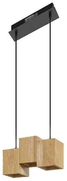 Ledvance - LED Stmievateľný luster na lanku DECOR WOOD 3xLED/7W/230V Wi-Fi