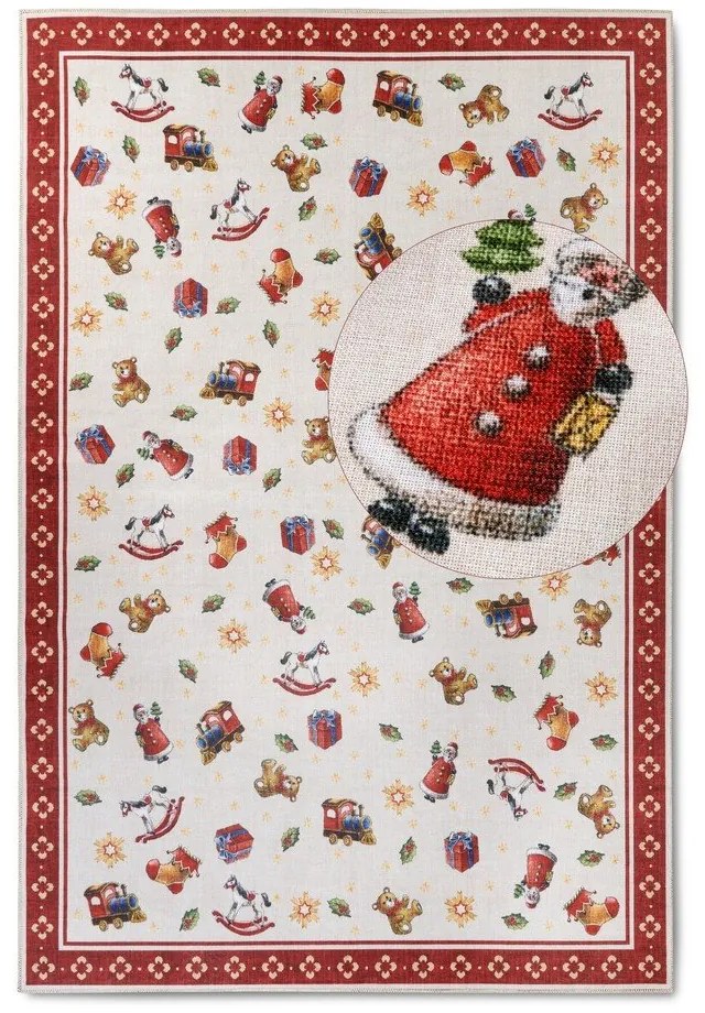 Červený koberec s vianočným motívom 160x230 cm Red Christmas – Villeroy&amp;Boch