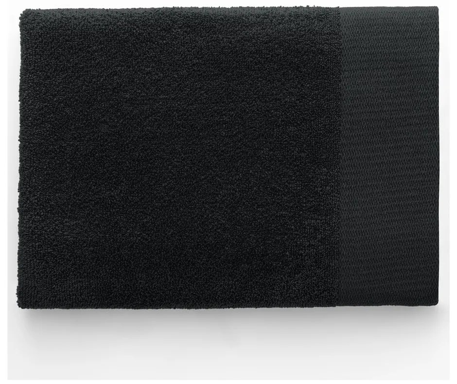Čierna froté bavlnená osuška 70x140 cm Amari – Restilo