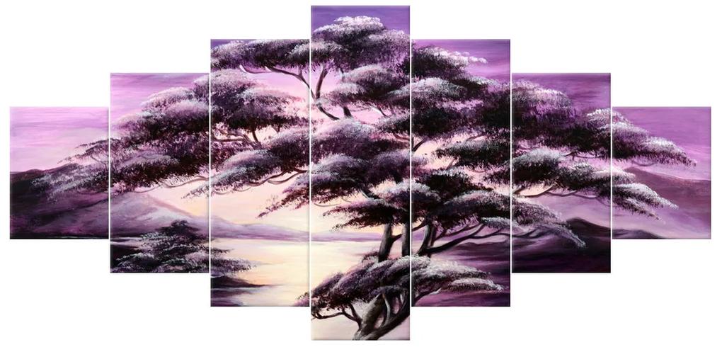Gario Ručne maľovaný obraz Strom snov - 7 dielny Rozmery: 210 x 100 cm